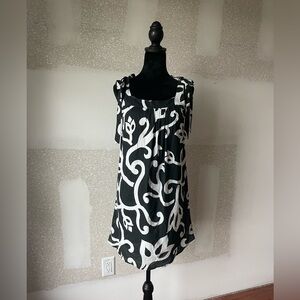 Raviya Black and white cotton sundress size small